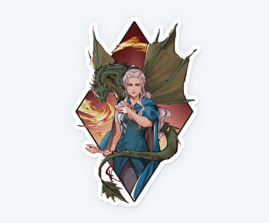 Daenerys & Rhaegal Magnetic Sticker