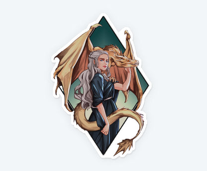 Daenerys & Viserion Magnetic Sticker