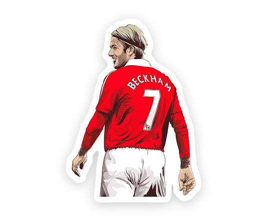 David Beckham No 7 Magnetic Sticker