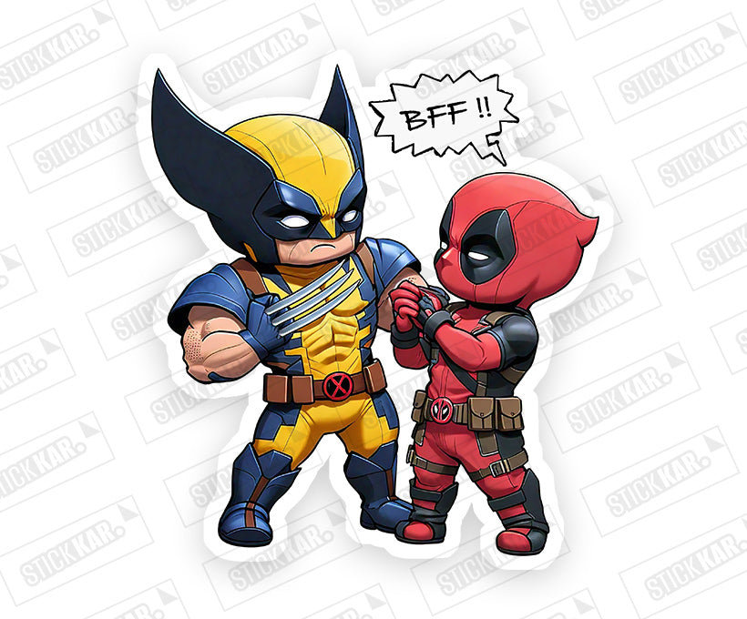 Deadpool And Wolverine BFF Sticker