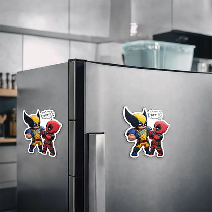 Deadpool And Wolverine BFF Magnetic Sticker