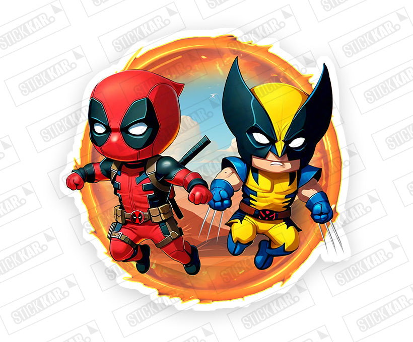 Deadpool And Wolverine MCU Portal Sticker