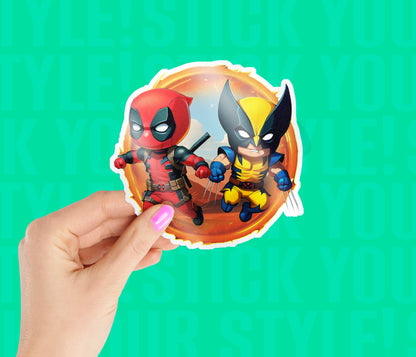 Deadpool And Wolverine MCU Portal Sticker