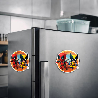 Deadpool And Wolverine MCU Portal Magnetic Sticker