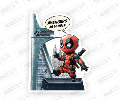 Deadpool Avengers Assemble Magnetic Sticker