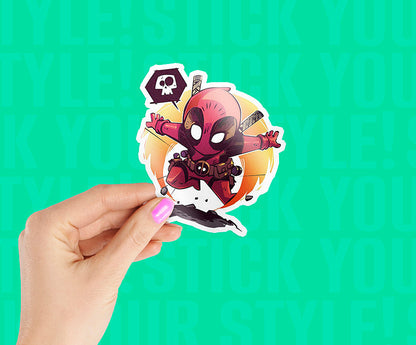 Deadpool Comic Magnetic Sticker