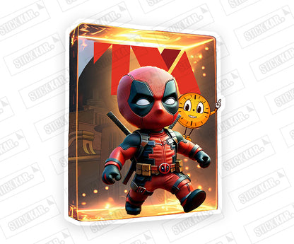 Deadpool in TVA Sticker