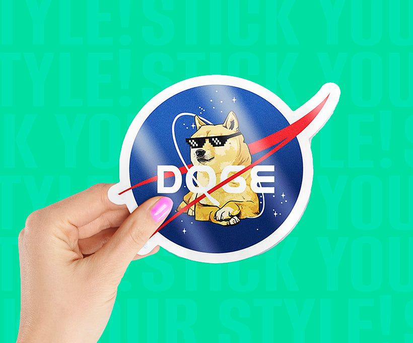 Doge Coin Logo Sticker