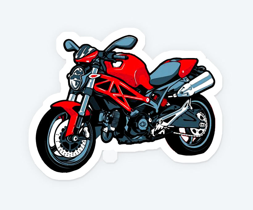 Ducati Super Bike Magnetic Sticker