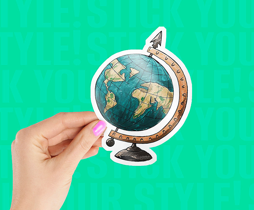 Earth Globe Sticker