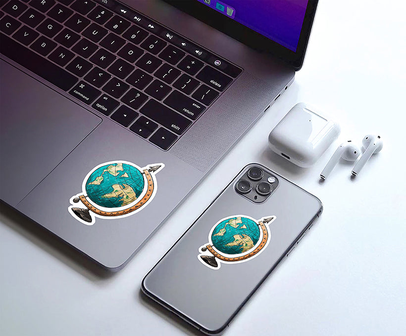 Earth Globe Sticker