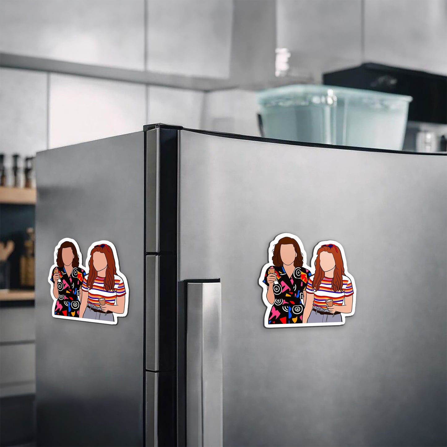 Eleven and Max Magnetic Sticker