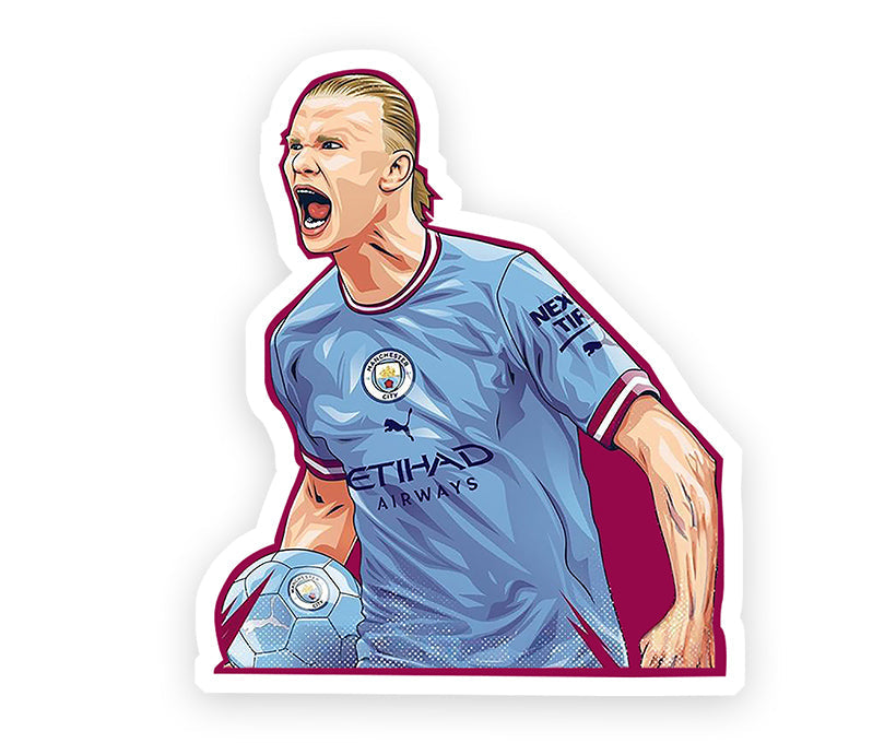 Erling Haaland Iconic Magnetic Sticker