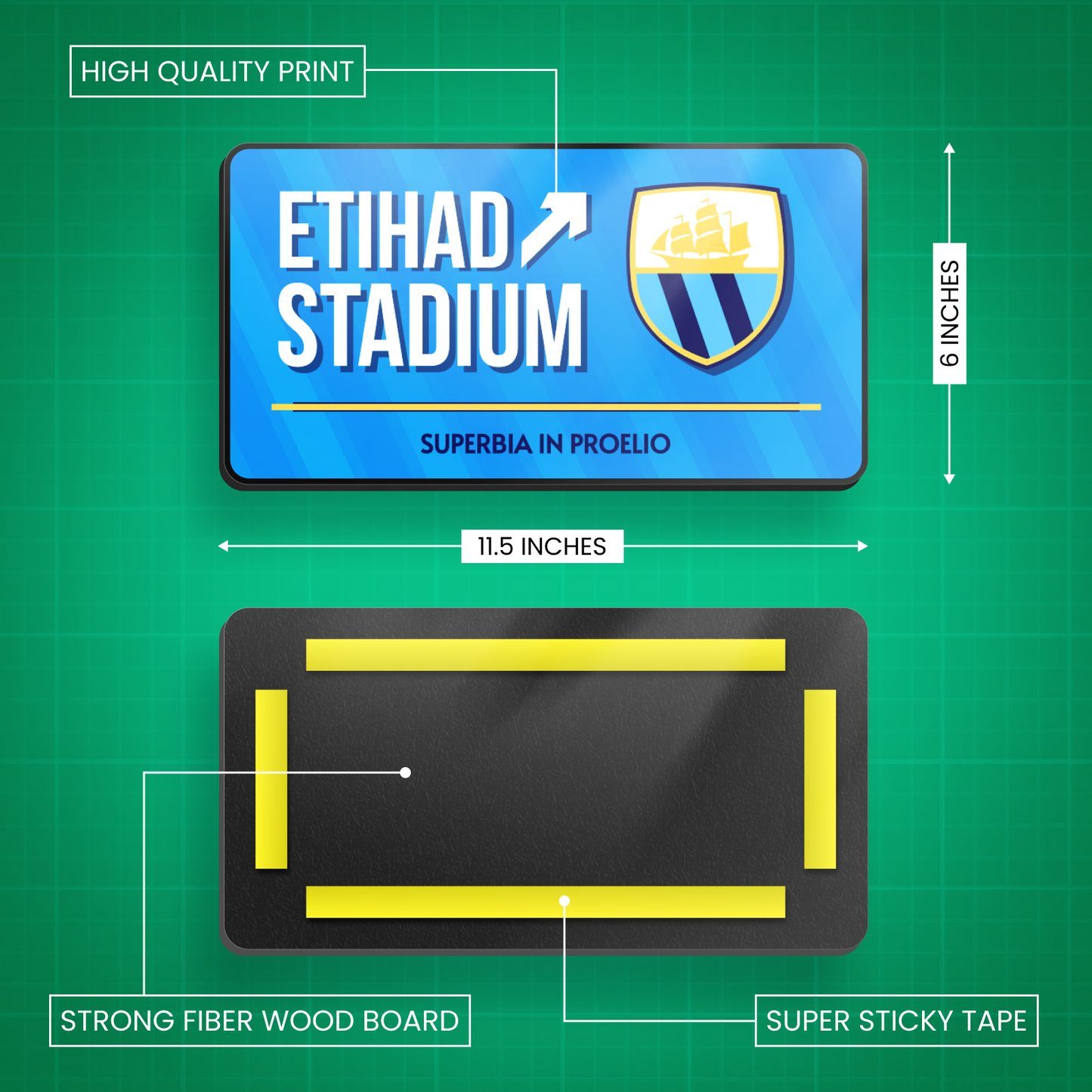 Etihad Stadium - Manchester City F.C. Door Sign