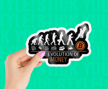 Evolution Of Money Sticker