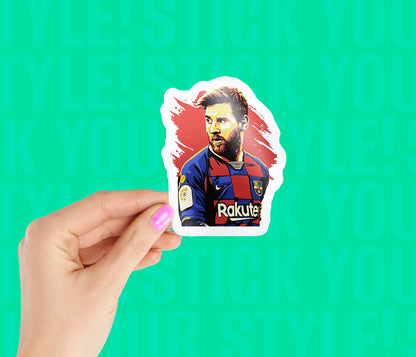 FC Barcelona Messi Graffiti Sticker