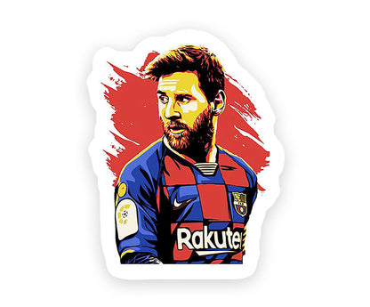 FC Barcelona Messi Graffiti Magnetic Sticker