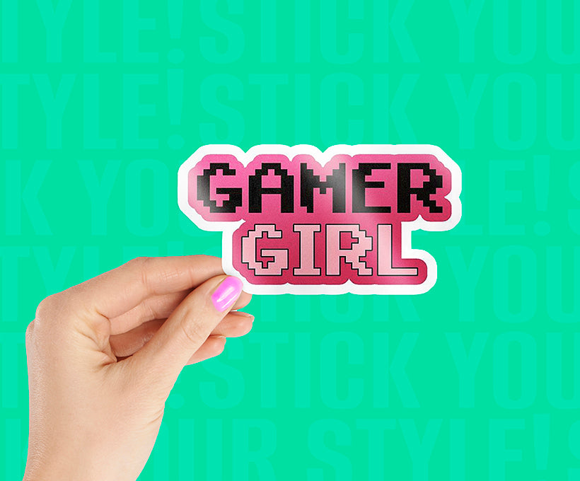 Gamer Girl Sticker – Stickkar.in