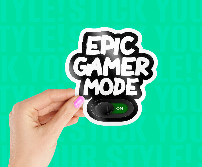 Gamer Mode on Magnetic Sticker