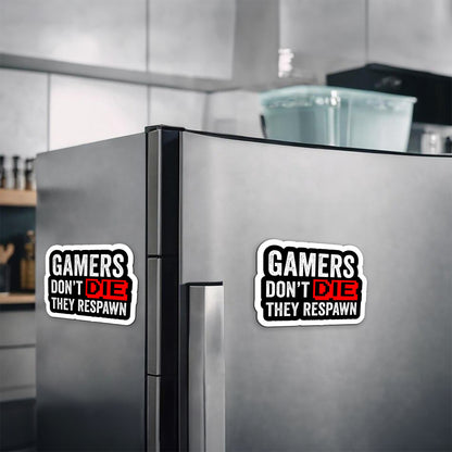 Gamer Don't Die Magnetic Sticker