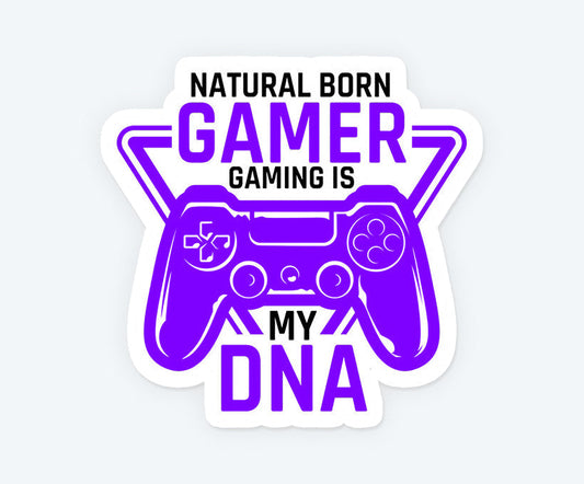 Gamer In DNA Magnetic Sticker