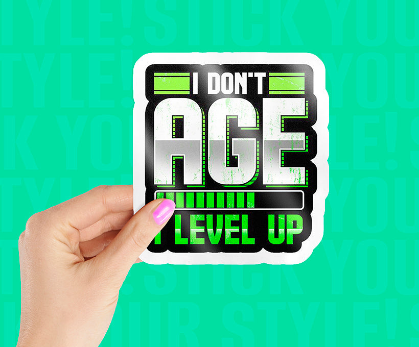 Gamers Level Up Magnetic Sticker
