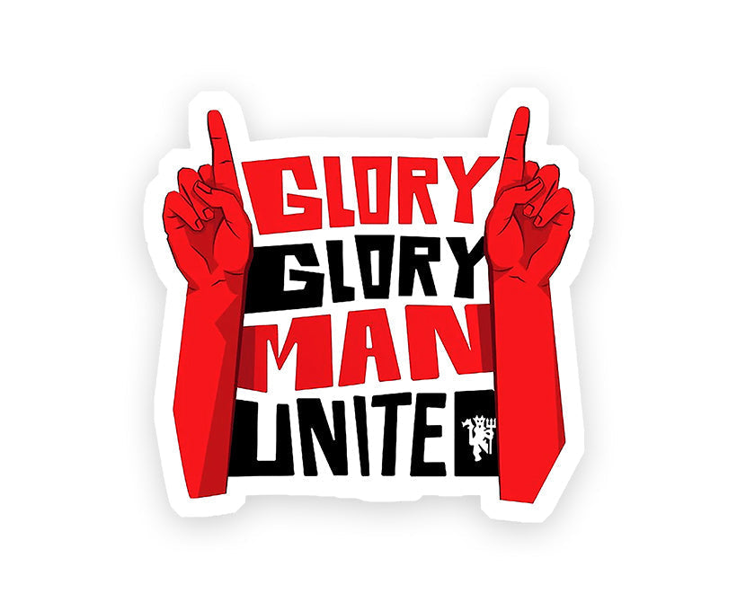 Glory Manchester United Magnetic Sticker – Stickkar.in