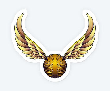 Golden Snitch Magnetic Sticker