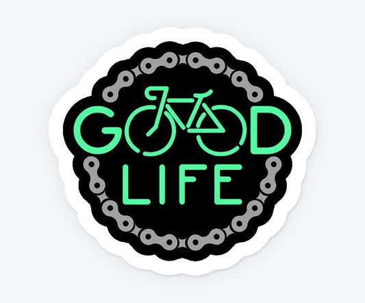 Good Life Bike Magnetic Sticker