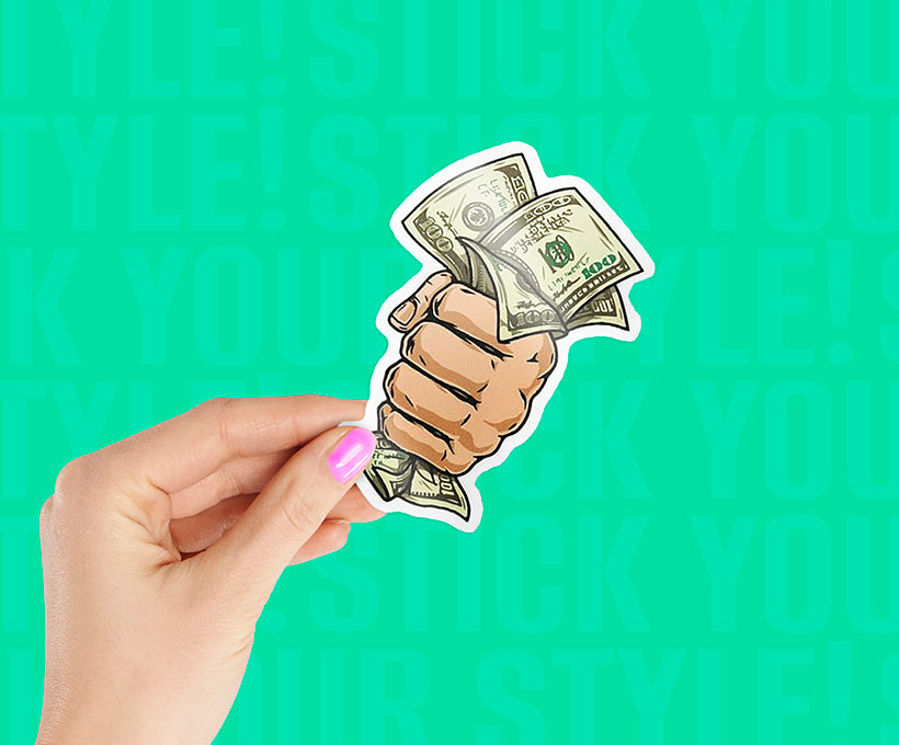 Grab The Cash Magnetic Sticker