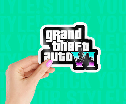 Grand Theft Auto Magnetic Sticker