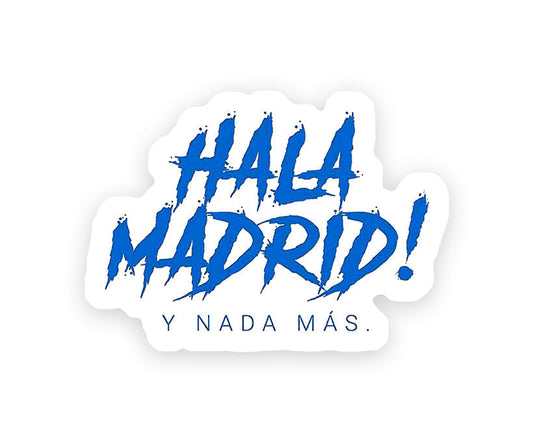 Hala Madird In blue Magnetic Sticker