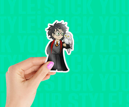 Harry & Hedwig Magnetic Sticker