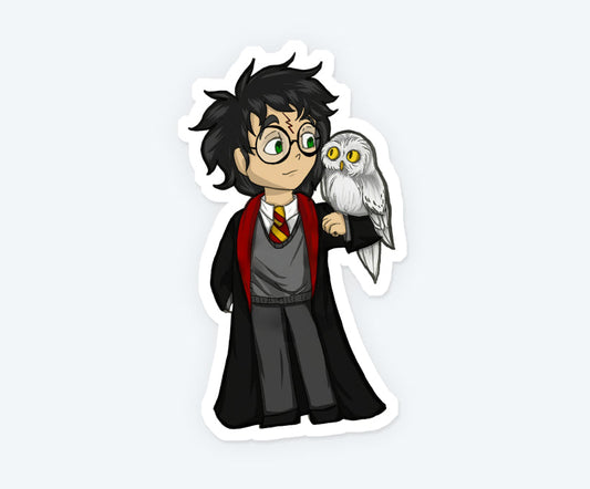 Harry & Hedwig Magnetic Sticker