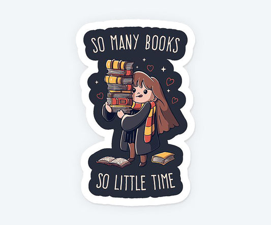Hermione Loves Books Magnetic Sticker