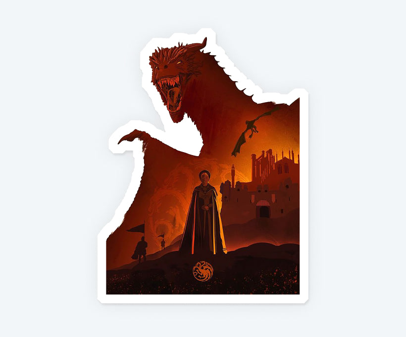 House Of Dragon Magnetic Sticker