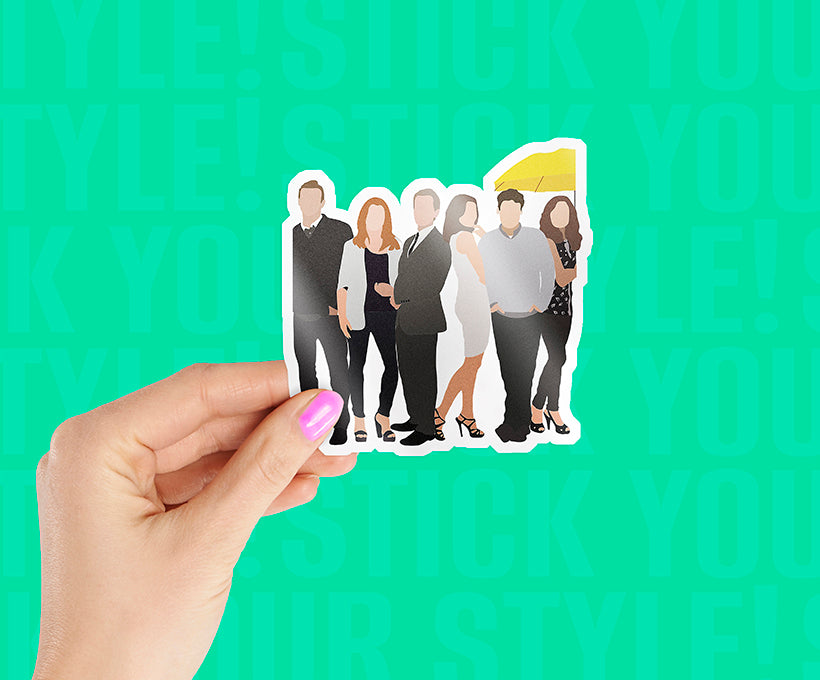 How I Met Your Mother Group Magnetic Sticker