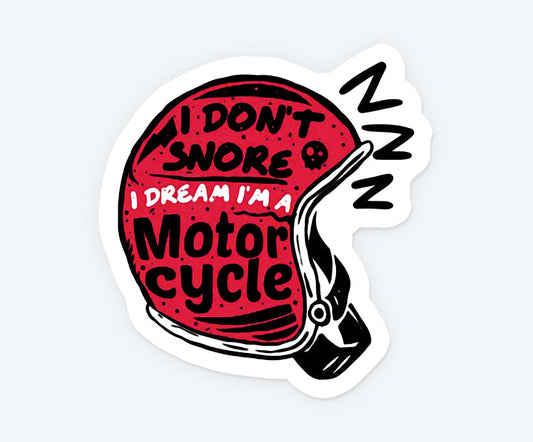 I Dream I Am A Motorcycle Magnetic Sticker