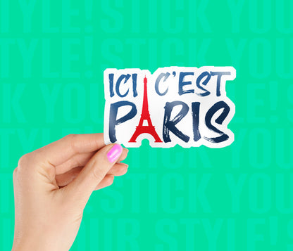 Ici C Est Paris Magnetic Sticker