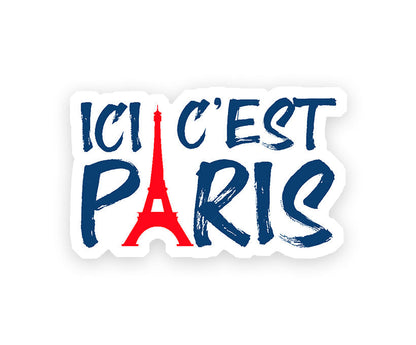 Ici C Est Paris Magnetic Sticker