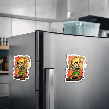 Ironfist Chibi Magnetic Sticker