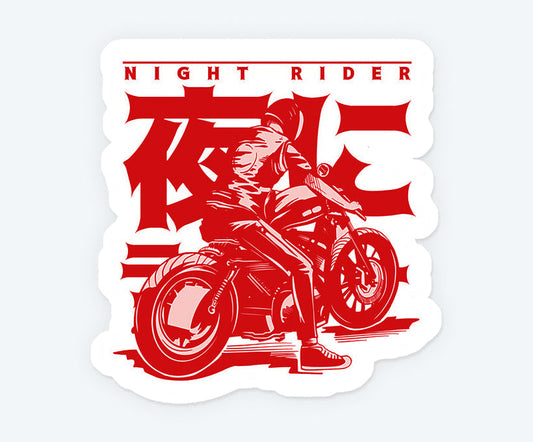 Japan Night Rider Magnetic Sticker