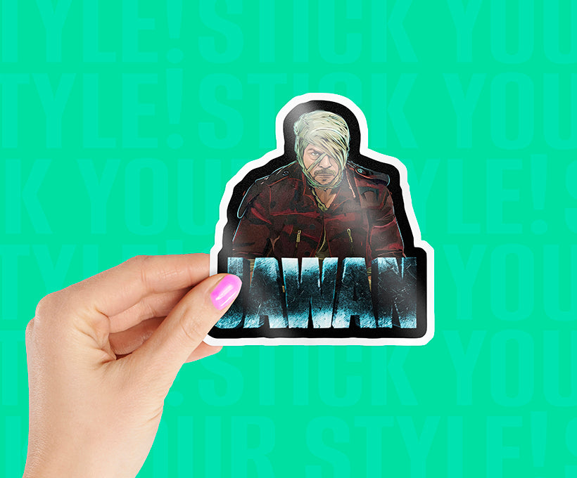 Jawan Movie Poster Magnetic Sticker