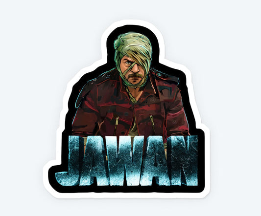 Jawan Movie Poster Magnetic Sticker