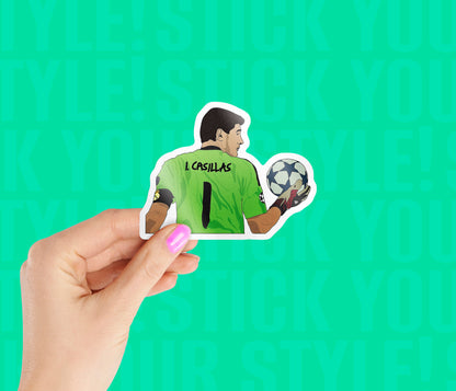 Jersey No.1 Iker Casillas Magnetic Sticker