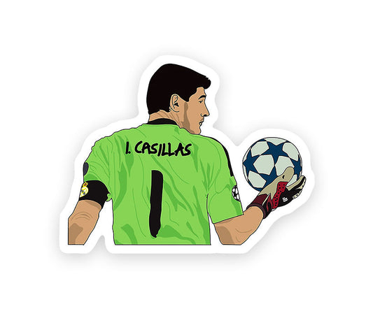 Jersey No.1 Iker Casillas Magnetic Sticker