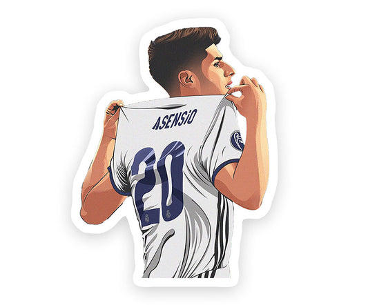 Jersey No.20 Asensio Magnetic Sticker