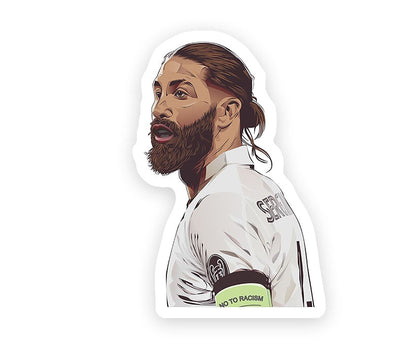 Jersey No.4 Sergio Ramos Magnetic Sticker