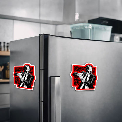 John Wick Action Magnetic Sticker