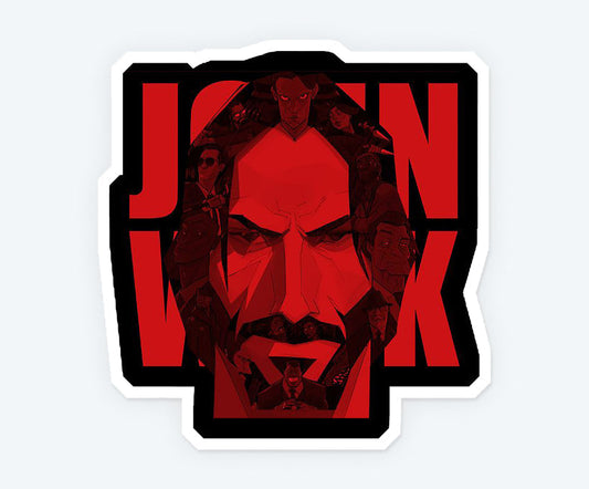 John Wick Title Art Magnetic Sticker